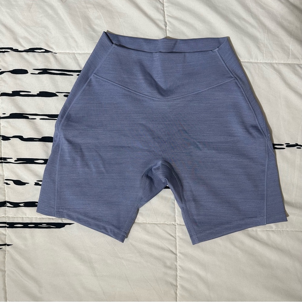 YoungLa Women's Blue High-Waisted Shorts